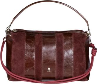 CRAIE STUDIO Halo Stripe Bag - Dames - Schoudertassen - Bruin - ONE Size - Katoen - Tassen