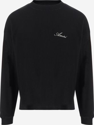 Amiri Felpa Amiri in cotone stretch con stampa