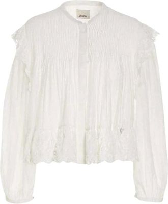Isabel Marant Elegant Viscose Top - Dames - Blouses & Shirts - Wit - Maat: 3XS Viscose