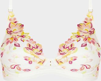 Lise Charmel Folie D & apos;Ete Floral-Embroidered Tulle Triangle Bra