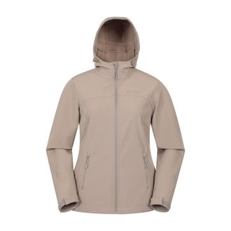 Mountain Warehouse Dames/Dames Exodus waterafstotend softshell jack (Donker Beige)