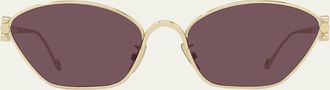 Loewe Anagram Metal Cat-Eye Sunglasses