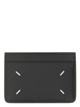 Maison Margiela Grained Calfskin Card Case - Black