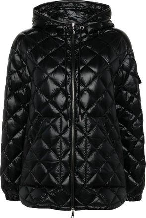 Moncler hooded puffer jacket - women - Polyamide/Polyamide/Down/Feather - 38 - Black