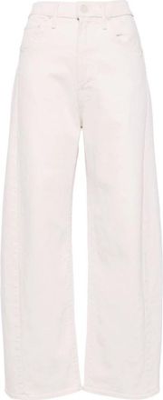 Mother The Half-Pipe Ankle Jeans - Dames - Loose Fit Jeans - Wit - W29 - Denim - Jeans