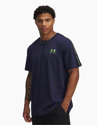 Under Armour Mens Under Armour Mens Icon Crew Neck Regular T-Shirt - Navy - Size: 36