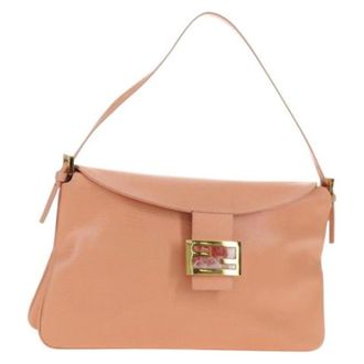 Fendi Pre-owned Vintage Schoudertas - Dames - Pre-owned - Roze - Maat: ONE Size Leer