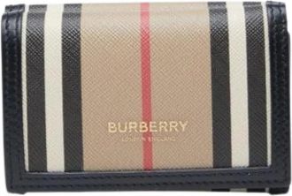 Burberry Pre-owned Portemonnee (tri-fold) - Dames - Vintage Accessoires - Beige - ONE Size - Vintage