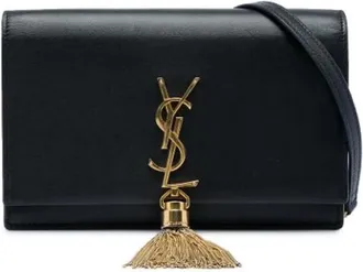 Saint Laurent Pre-owned Kate - Dames - Vintage Schoudertas - Zwart - ONE Size - Leer - Vintage