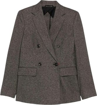 Max Mara Cresta Blazer - Dames - Blazers - Bruin - L - Katoen - Jassen