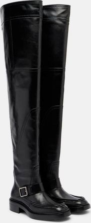 Saint Laurent Joe leather over-the-knee boots