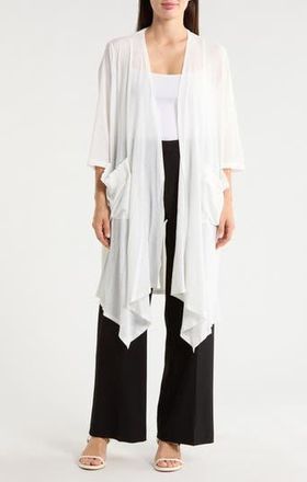 Patrizia Luca Pocket Duster in Off White at Nordstrom Rack, Size Medium
