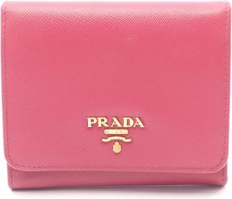 Prada Pink Leather Wallet (Tri-Fold) (Pre-Owned)