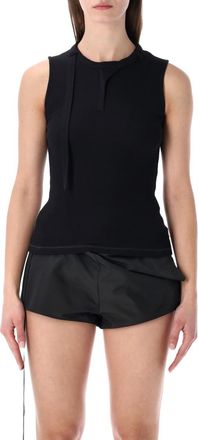 Diesel Black Round Neck Tank Top