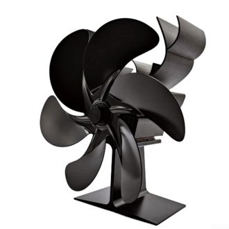 OEM Ventilador De Chimenea Accionado Por Calor Con 6 Aspas Para Estufas De Le&ntilde;a Y Calentadores De Queroseno, Construcci&oacute;n Met&aacute;lica Para Un Uso Duradero, M