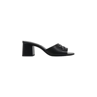 Karl Lagerfeld Plaza II - Dames - Muiltjes - Zwart - 36 EU - Leer - Schoenen