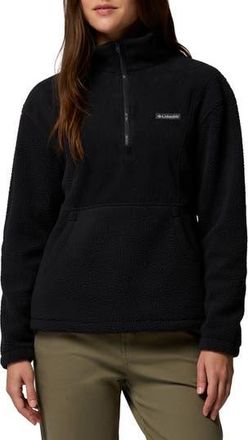Columbia Maple Garden Half Zip Fleece Jacket in Black at Nordstrom Rack, Size X-Small