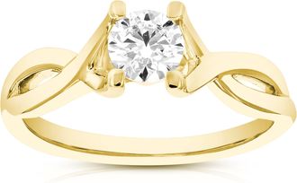 Vir Jewels 2 cttw Lab Grown Diamond Engagement Solitaire Ring in 14K Yellow Gold For Women