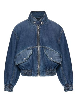 Magda Butrym denim zip jacket - women - Cotton - 36 - Blue