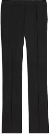 Celine Klassieke Zwarte Wollen Broek - Heren - Straight fit broeken - Zwart - L - Wol - Broeken