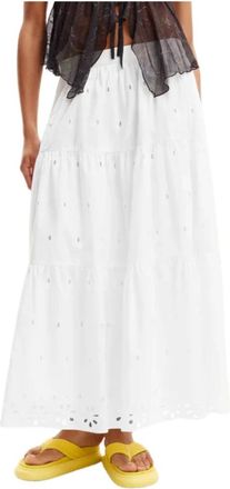 Desigual Mujer, Faldas, Blanco, Talla: M