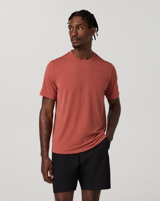 Vuori Clothing Current Tech T-Shirt | Spice | XS, Size Extra Small