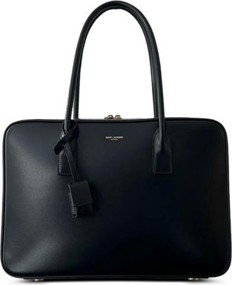 Saint Laurent Sac De Jour Bauletto schoudertas met handgreep - Zwart