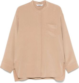 Max Mara Overhemden, Dames, Bruin, 2Xs, Shirt