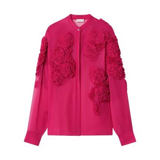 Dries Van Noten Shirts, female, Pink, Size: M Chowsa Shirt
