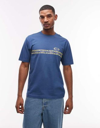 Parlez Clothing Diego - T-shirt blu con grafica