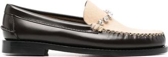 Forte_Forte Mocassini con cristalli x Sebago - Marrone