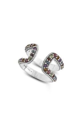 Samuel B. Double Multi Stone Band Ring at Nordstrom Rack, Size 7