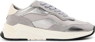 HUGO BOSS Womens Runn Ltsdmt1 10260535 0 Low Top Trainers in Medium Grey - Size UK 3