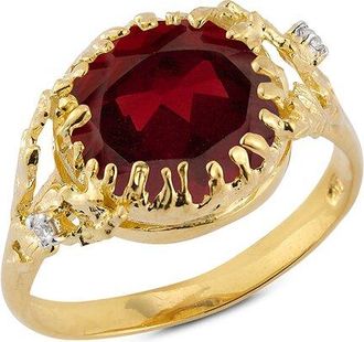 I.Reiss Company 14K 4.93 Ct. Tw. Diamond & Garnet Cocktail Ring