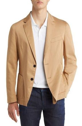BOSS Hanry Beige Cotton Blend Sport Coat in Med Bge at Nordstrom Rack, Size 42 Long