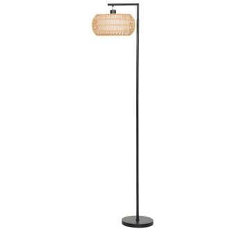 HOMCOM L&aacute;mpara de pie 52x33x170 cm negro