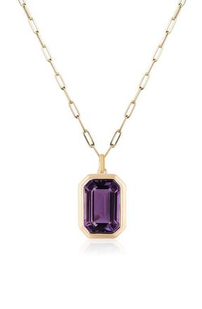 Goshwara Manhattan Pendant Necklace in Amethyst at Nordstrom, Size 18