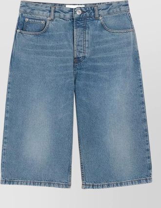 Ami denim regular-fit bermuda shorts