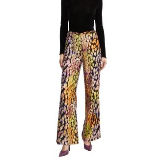 Forte_Forte My Pants Wijde Broek - Dames - Wijde Broeken - Veelkleurig - S - Katoen - Broeken