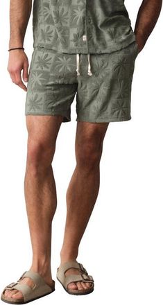 Marine Layer Rico Terry Drawstring Shorts in Sea Spray at Nordstrom, Size X-Large