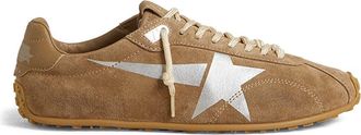 Golden Goose Marathon Speed Sneaker in Tobacco/Silver at Nordstrom, Size 10Us