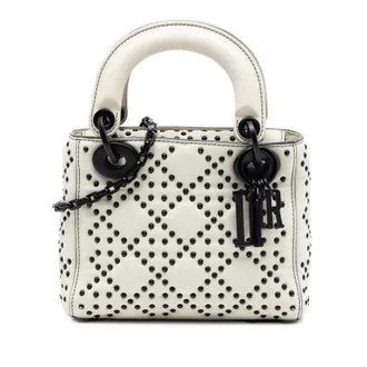 Dior Pre-owned Dior Mini Lambskin Cannage Studded Supple Lady Dior Ladies ETZBTIF2DREX38KL