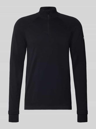 Fabletics Slim Fit Longsleeve mit Logo-Print in Black, Gr&ouml;&szlig;e XXL