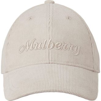 Mulberry Corduroy Baseball Cap in Chalk at Nordstrom, Size X-Small