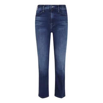 Mother Jeans, Dames, Blauw, W24, Stijlvolle Enkel Jeans voor Vrouwen