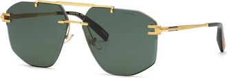 Chopard SCHL23 0400 Mens Sunglasses Gold Size 64