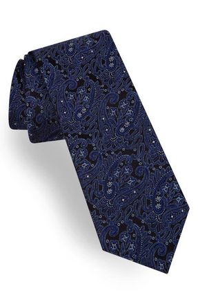 Ted Baker Paisley Silk Tie in Blue at Nordstrom, Size Regular