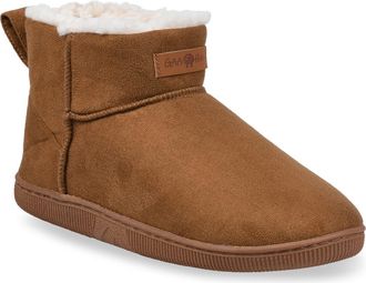 GaaHuu Faux Shearling Lined Bootie Slipper in Camel at Nordstrom Rack, Size Medium