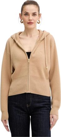 Patou Zip-throughs - Dames - Vesten met rits - Bruin - L - Wol - Hoodies & sweatvesten