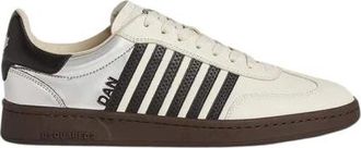 Dsquared2 Schoenen, Heren, Wit, 42 1/2 EU, Leer, Boxer Sneakers